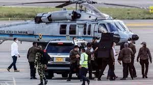 Colombia President escapes unhurt as helicopter he was riding struck by bullets in attack